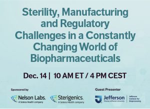 Sterility, Manufacturing and Regulatory Challenges in a Constantly Changing World of Biopharmaceuticals